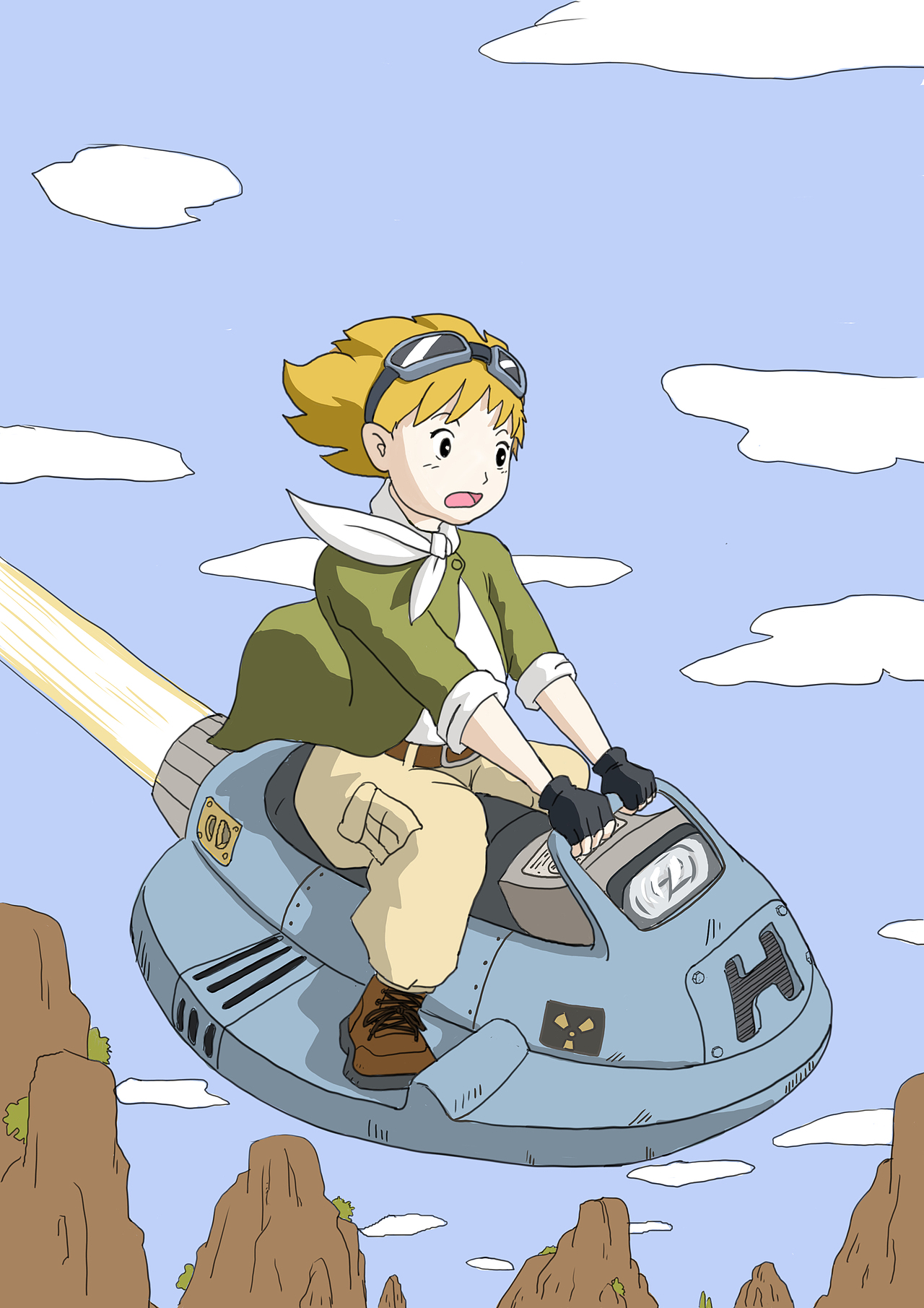 飞行器少女（图ZMzU0MDU5NTcy） - IP形象 - 站酷设计师飞翔在亚德里亚海原创素材 - 站酷ZCOOL