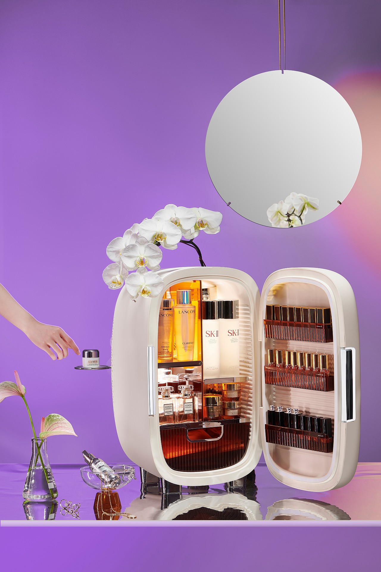 PINKTOP缤兔 | 25L黑珍珠系列美妆冰箱-产品设计