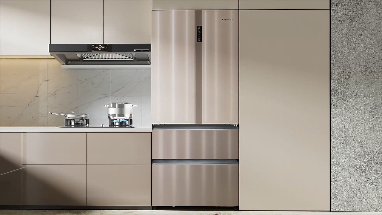 「卡萨帝&多巴胺设计」拼色系列·零距离自由嵌入式冰箱