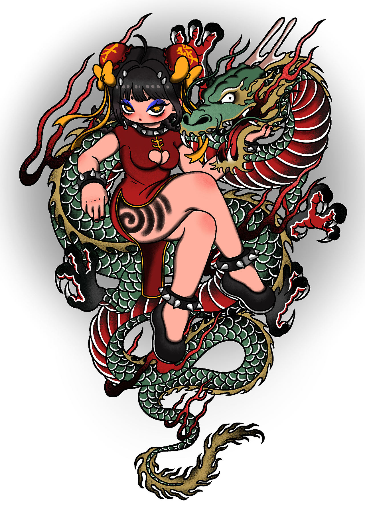招财恶女系列 插画合集（图ZMzI3NDI5MDc2） - 新锐潮流插画 - 站酷设计师兔妖妖零零原创素材 - 站酷ZCOOL