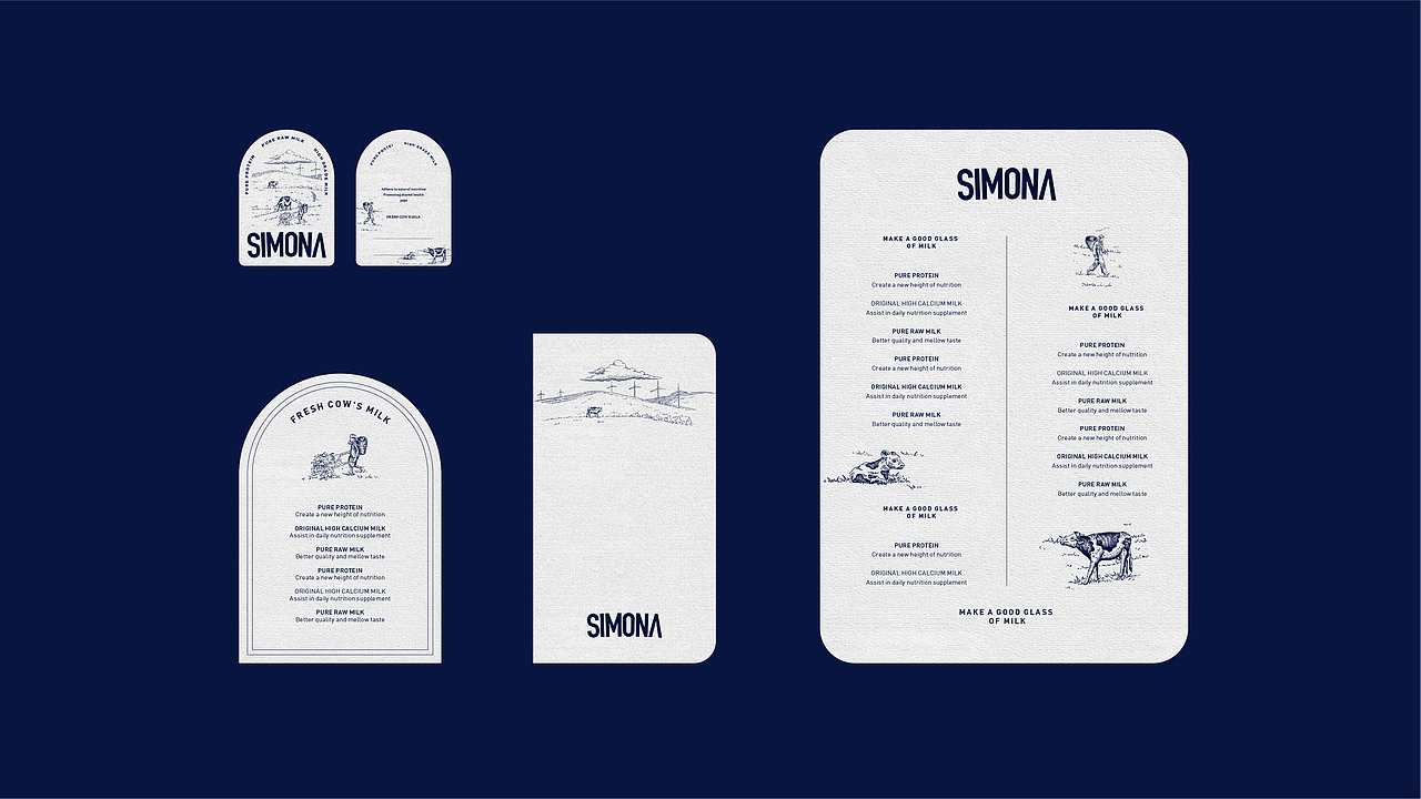 SIMONA 云南巴氏牛奶品牌打造（图ZMzI2NDExMzQw） - 品牌 - 站酷设计师7N云迹南寻原创素材 - 站酷ZCOOL