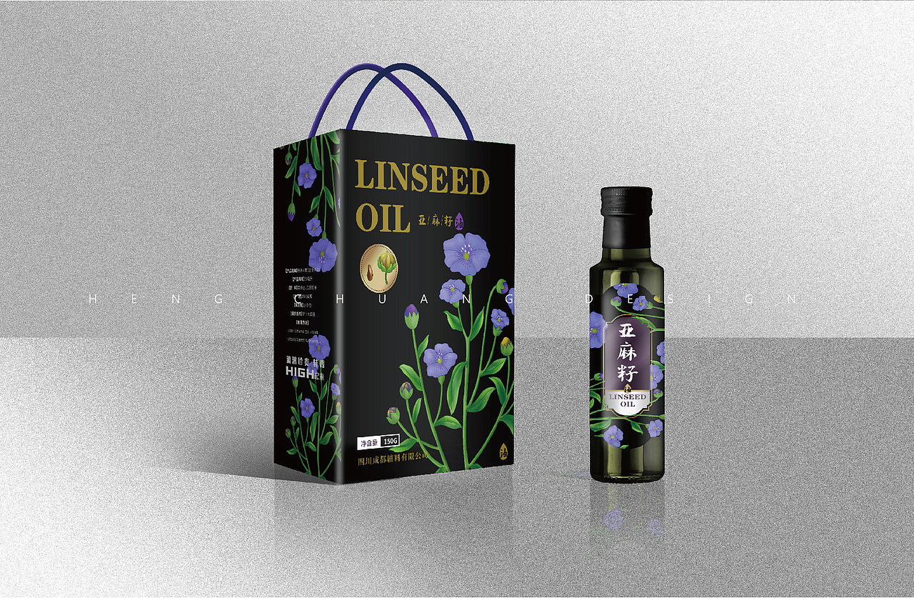 亚麻籽油包装设计