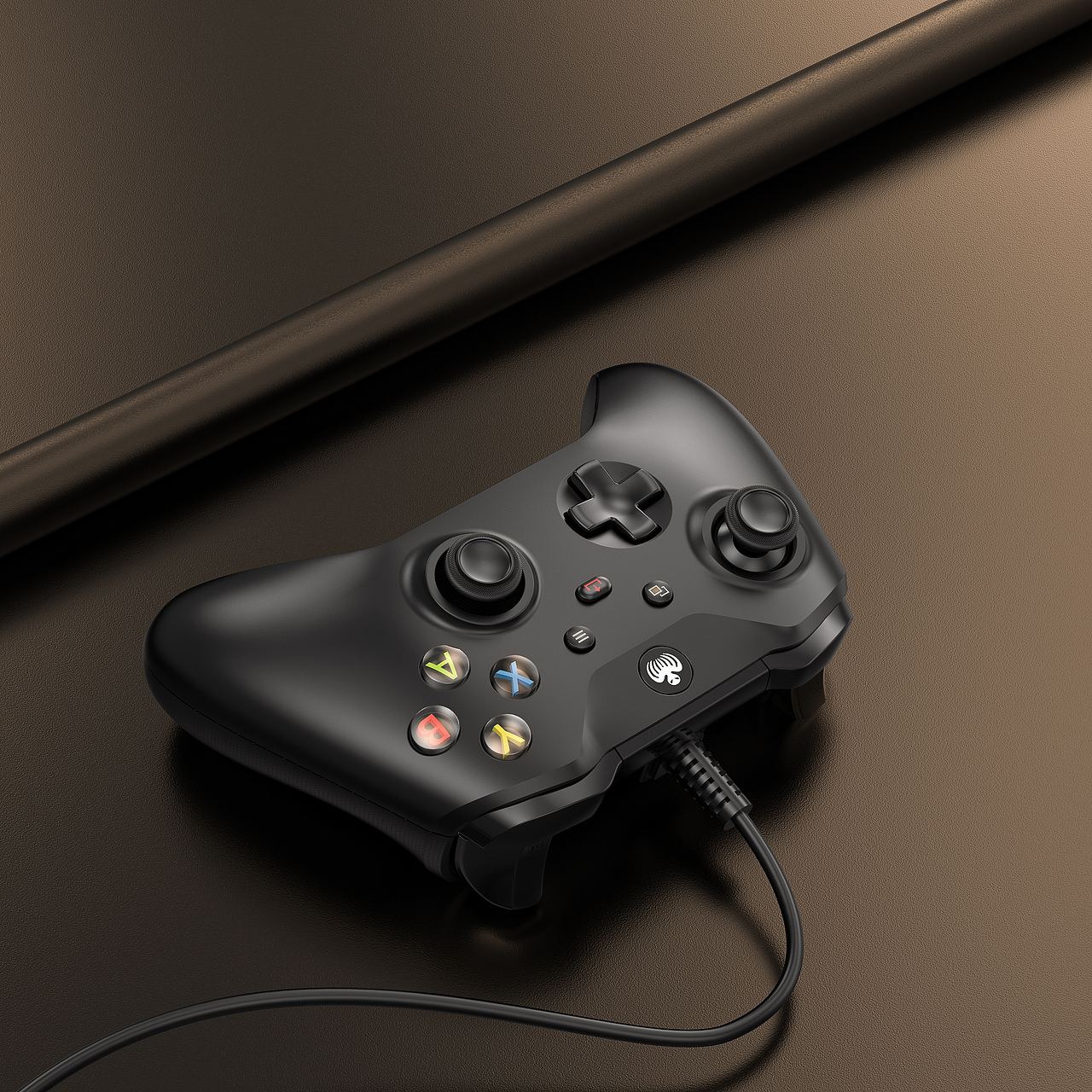 游戏手柄+三合一充电器渲染