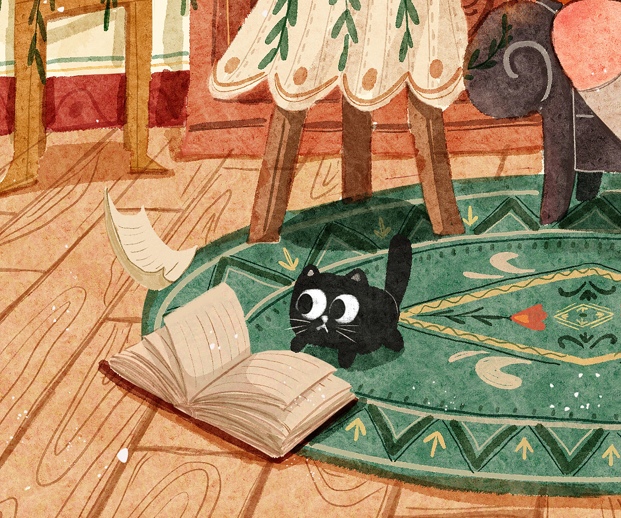 魔女系列04：原创插画-魔女的书屋（图ZMzIxMTYyMTg4） - 儿童插画 - 站酷设计师Folala一二原创素材 - 站酷ZCOOL