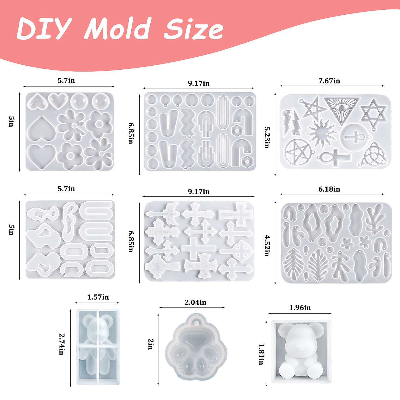 亚马逊主图-首饰模具套装