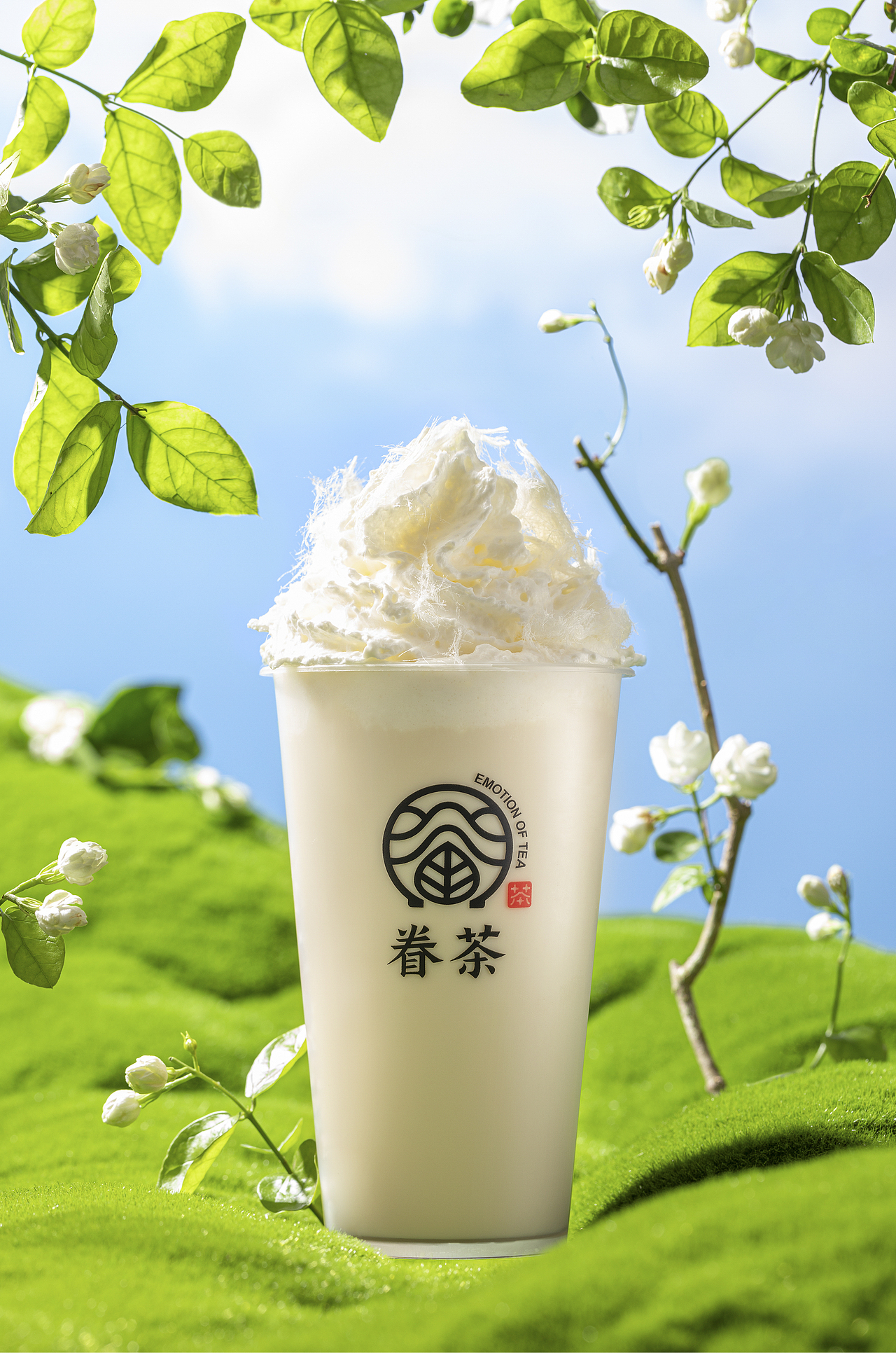 眷茶｜栀子奶茶 茉莉奶茶拍摄（图ZMzE1MDg0MTQ4） - 产品摄影 - 站酷设计师沐光MOOGON原创素材 - 站酷ZCOOL