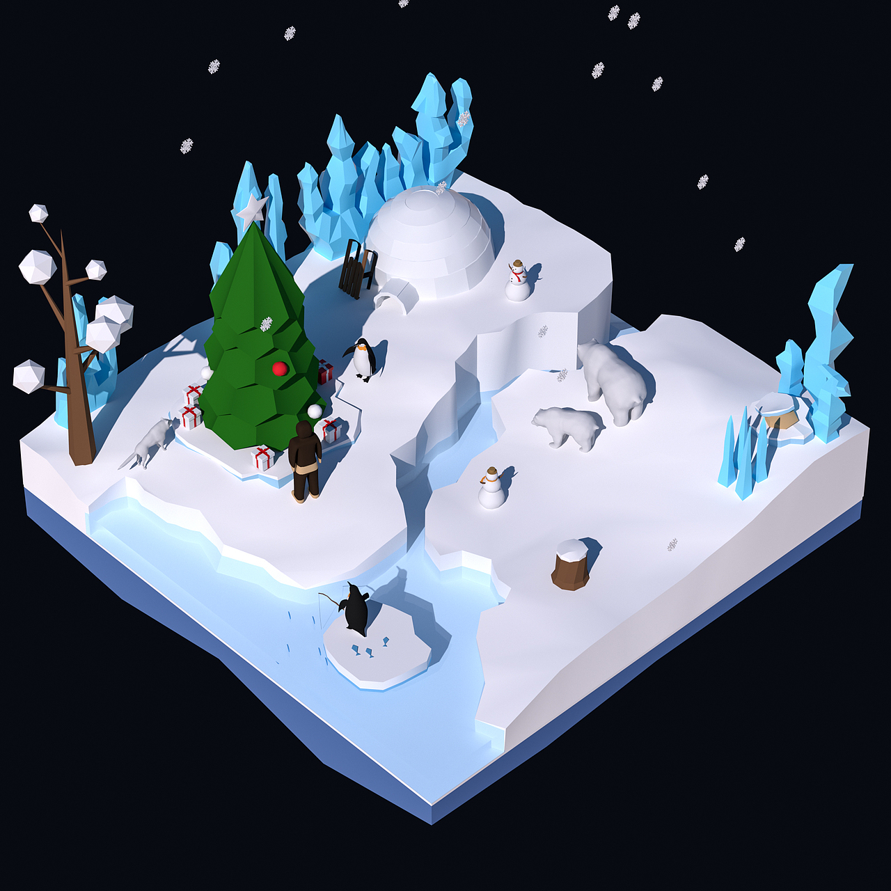 雪景（图ZMzAxOTcwMjgw） - 场景 - 站酷设计师子虚巫有原创素材 - 站酷ZCOOL
