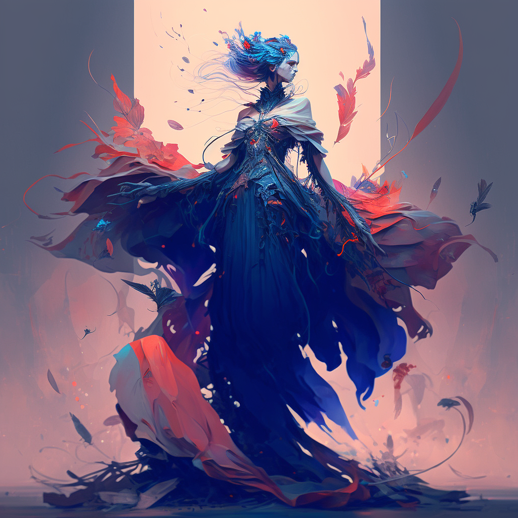 走秀服装模特——参考概念画师Peter Mohrbacher的风格