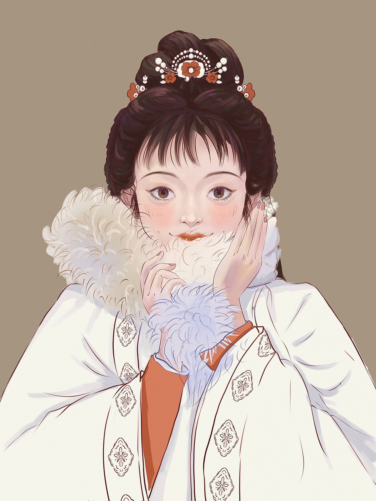 小薇（图ZMzMwOTE1NDk2） - 艺术插画 - 站酷设计师阿绒33原创素材 - 站酷ZCOOL