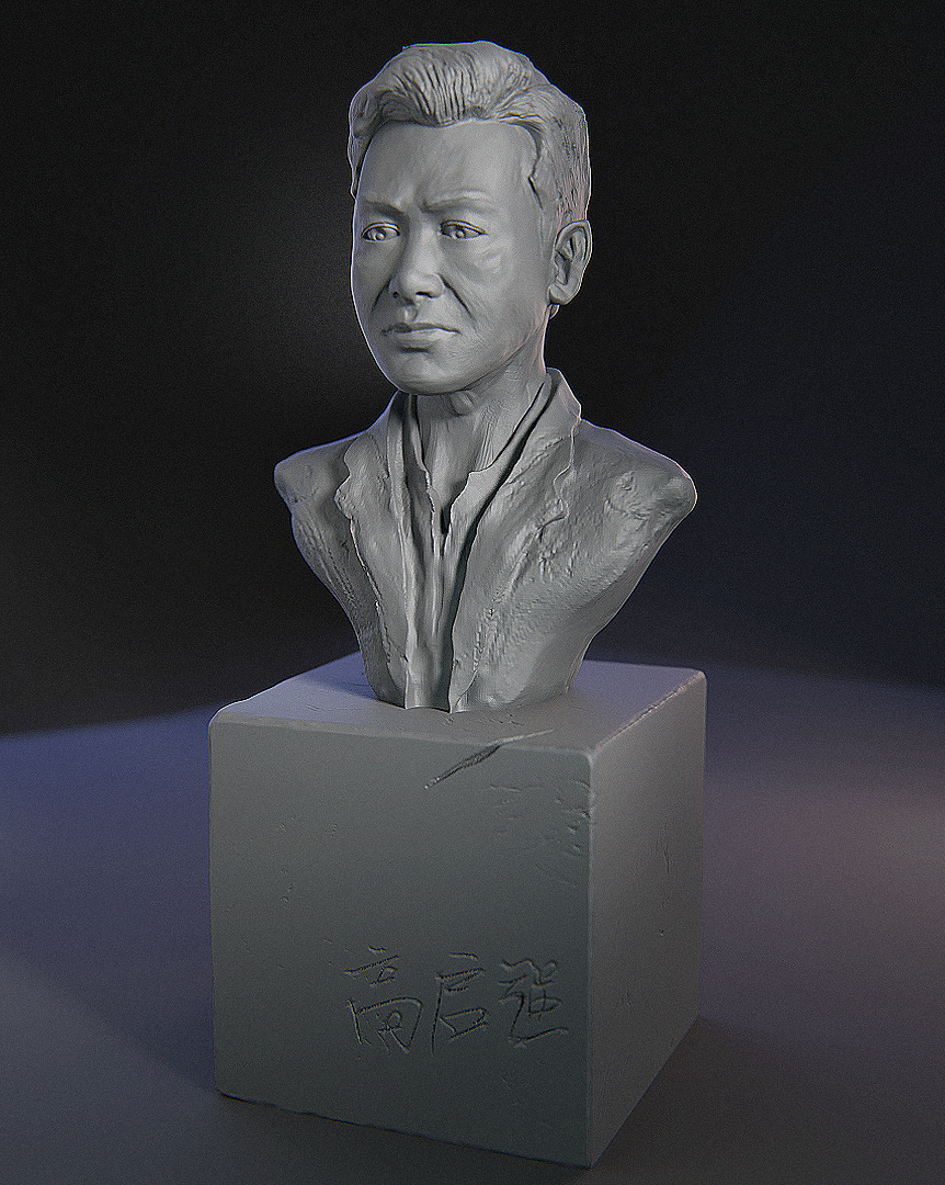 ZBrush雕刻《狂飙》中的张颂文老师（图ZMzMyMzY0NjYw） - 人物/生物 - 站酷设计师a阿猪原创素材 - 站酷ZCOOL