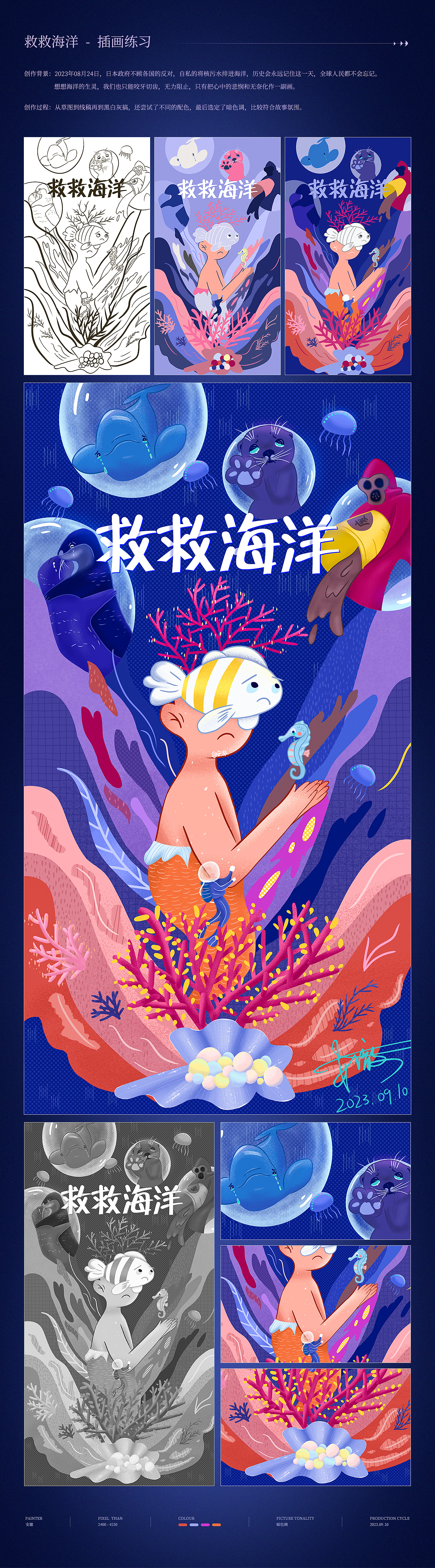 插畫練習(xí)合集（圖ZMzUzMTUzNTA4） - 創(chuàng)作習(xí)作 - 站酷設(shè)計師王安澈原創(chuàng)素材 - 站酷ZCOOL