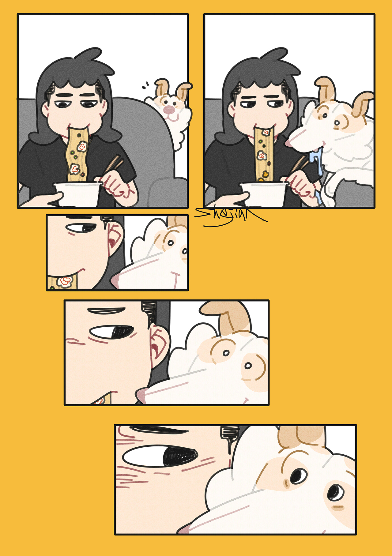 小麦嘬坊系列插图