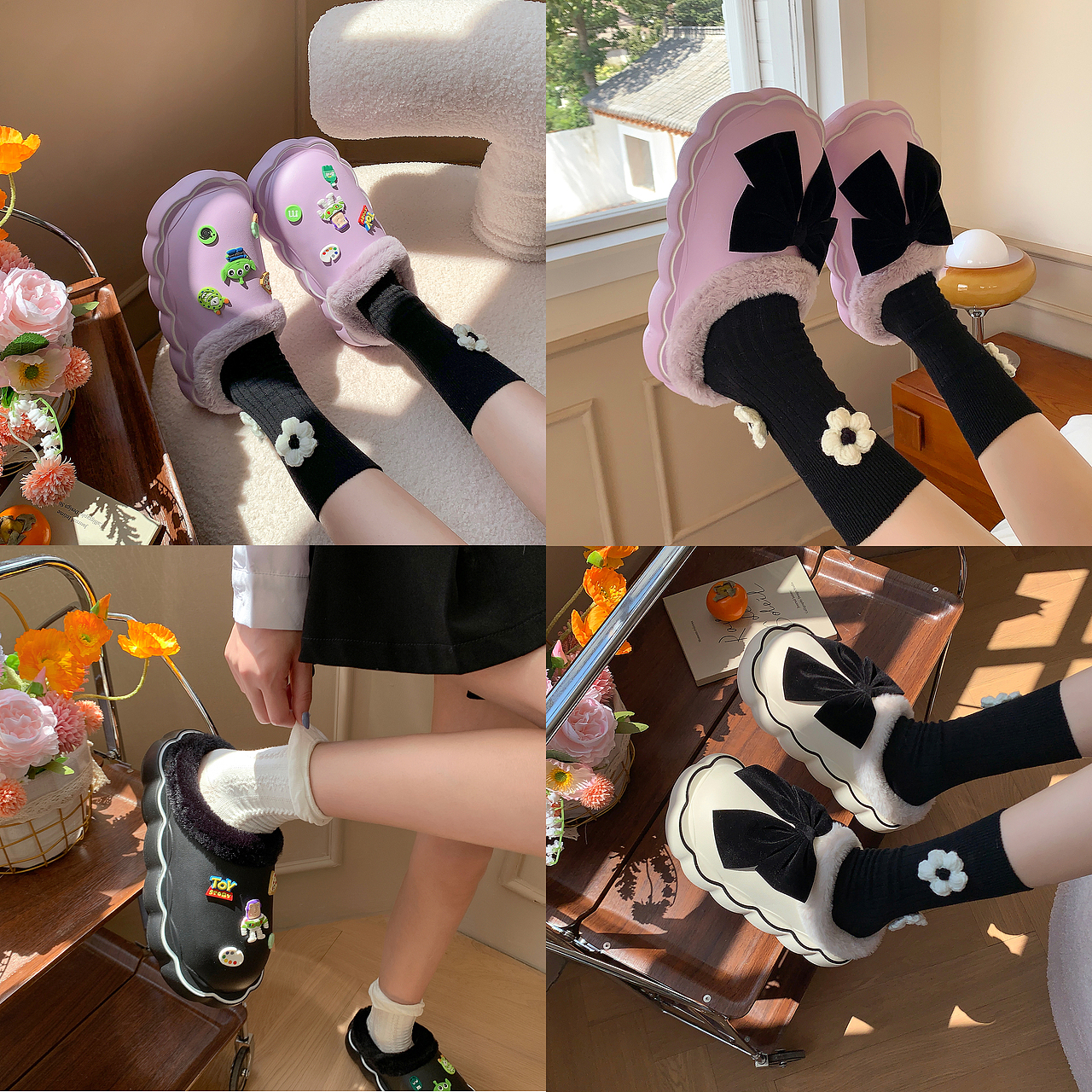 ins少女风拖鞋拍摄 可爱学院风格棉凉拖鞋拍照 细细条（图ZMzE1NjYyNDEy） - 产品摄影 - 站酷设计师ZRVISION原创素材 - 站酷ZCOOL