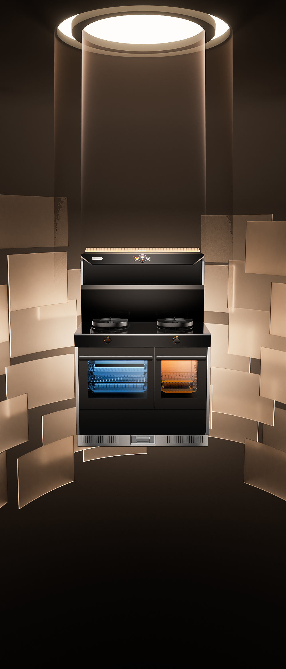 亿田集成灶渲染视觉分享