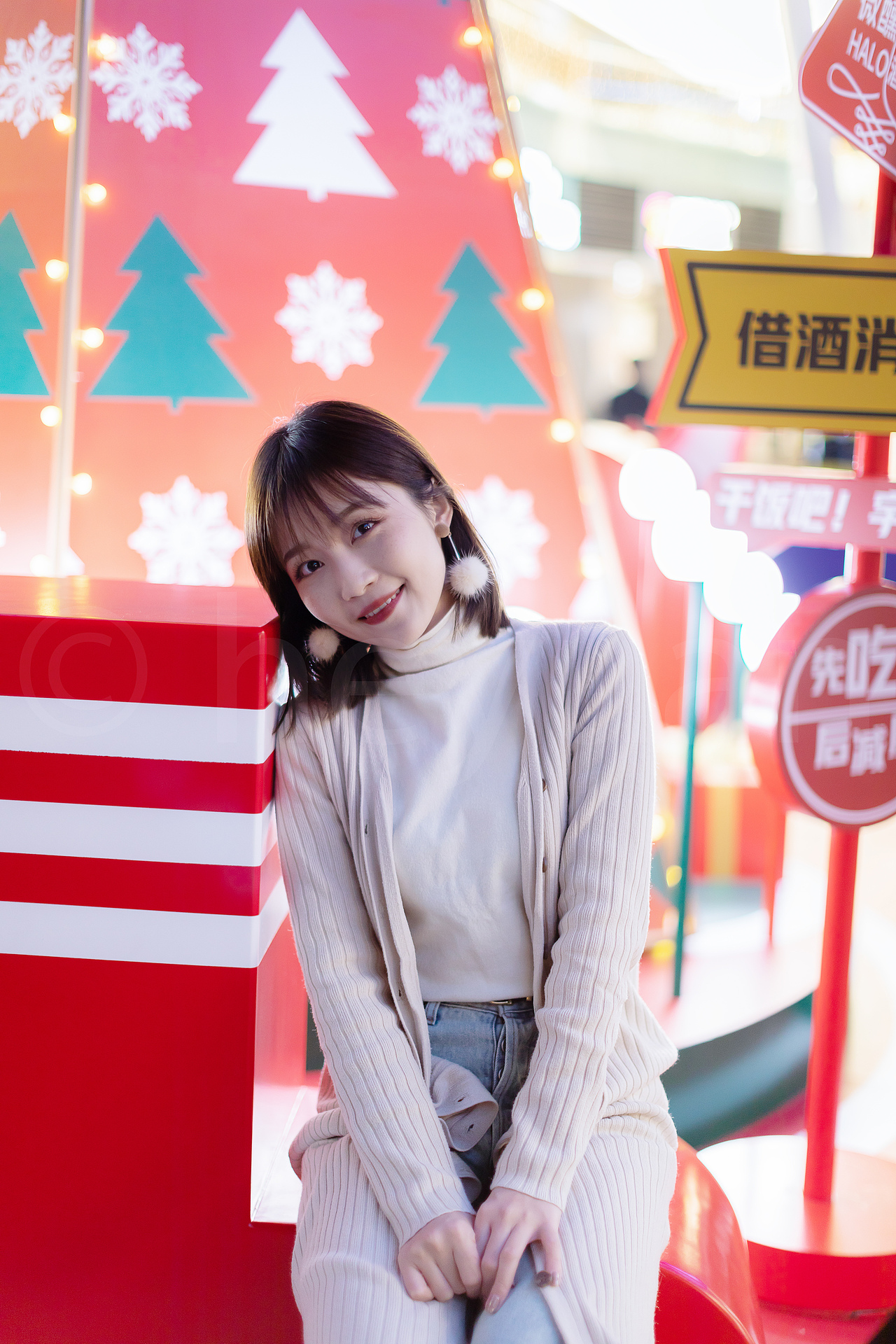 广场美陈活动摄影 人像互动摄影