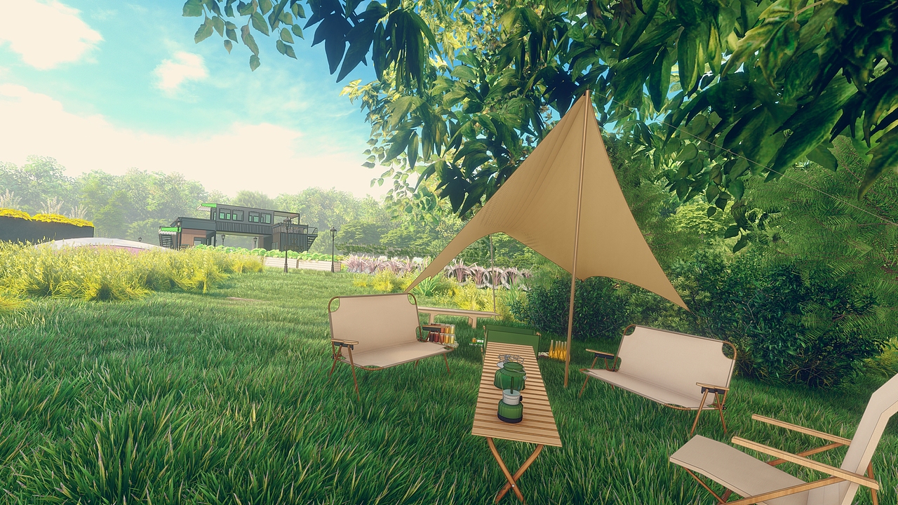 植蔬院子—疫情下校内解压空间设计