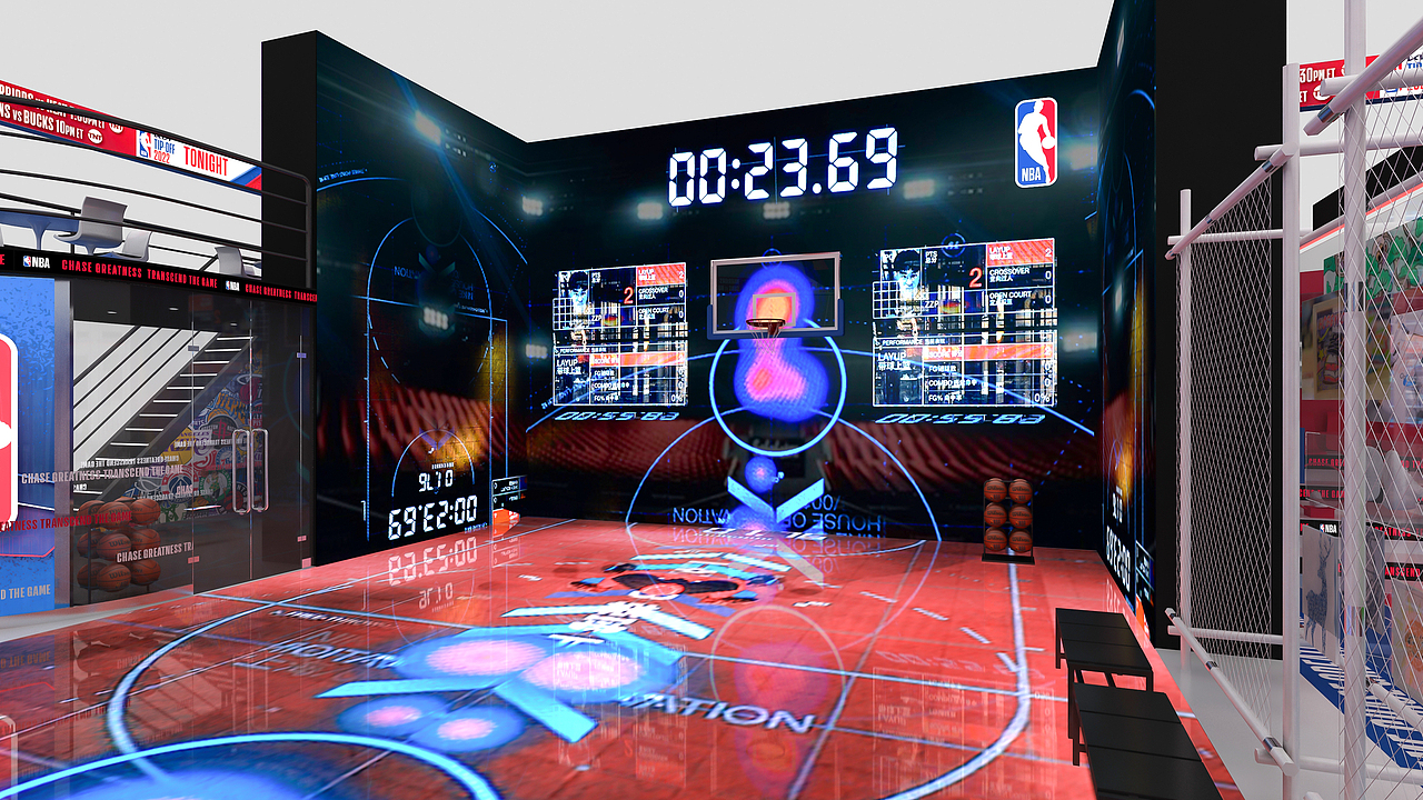 【投标稿】澳门BEYOND国际科技创新博览会 NBA展台设计