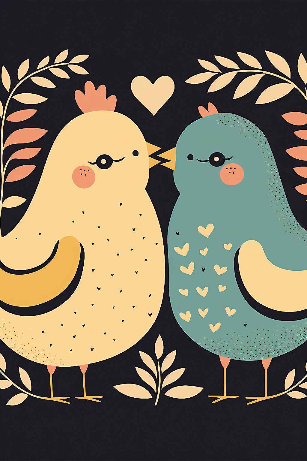 动物爱情的气氛海报儿童插画（图ZMzMxNjc4OTM2） - 绘本 - 站酷设计师子都树蚁原创素材 - 站酷ZCOOL