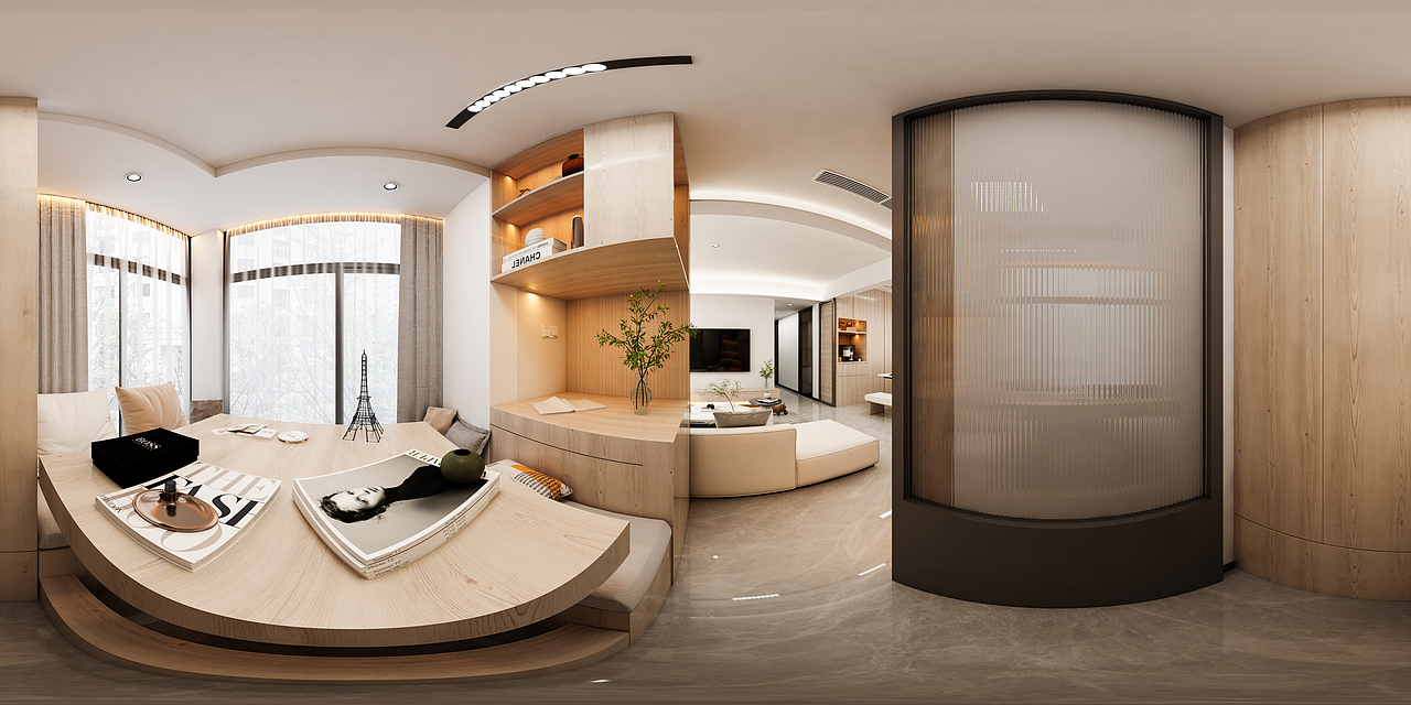 榻榻米房间全景效果图