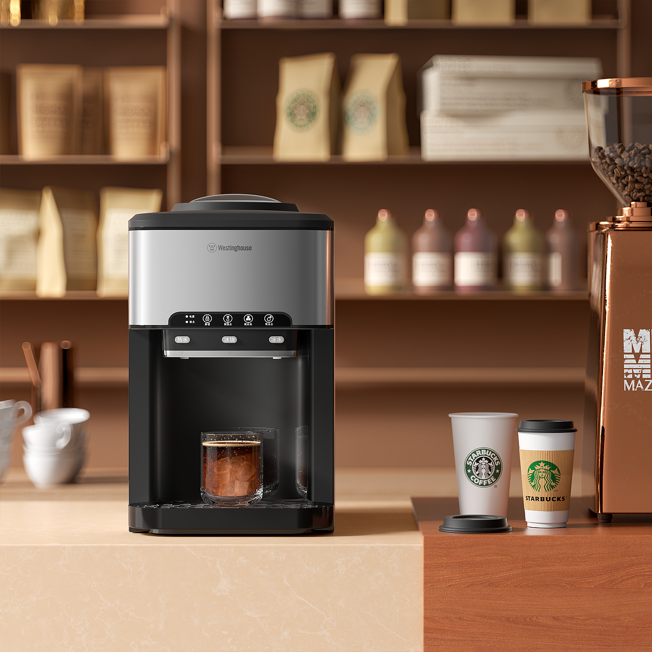 《 饮水机 | 制冰机 》 渲染表现（图ZMzQ5Njg3OTAw） - 产品 - 站酷设计师叫我第一名嗯原创素材 - 站酷ZCOOL