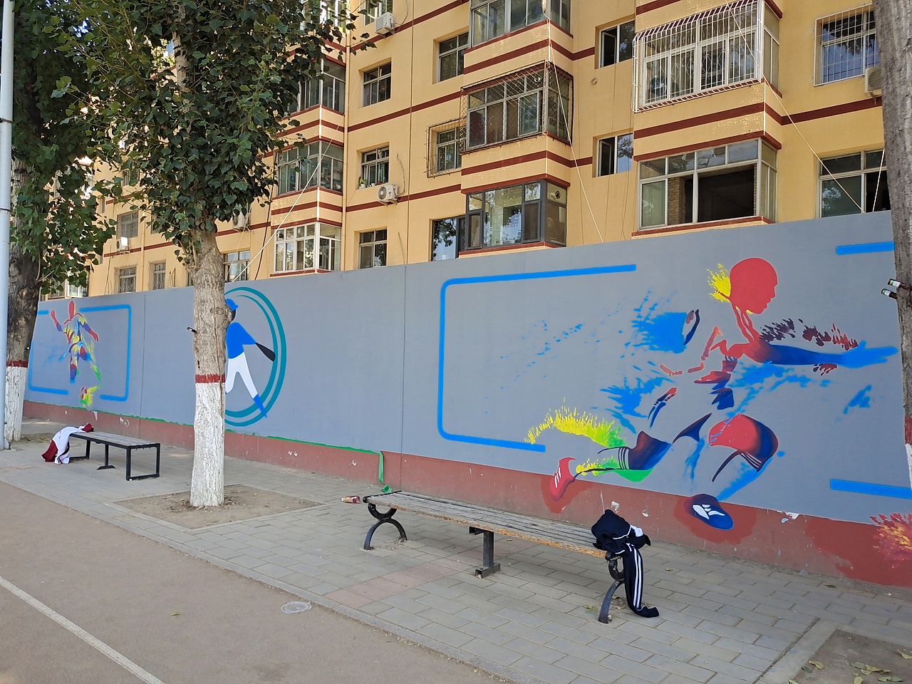 北京房山区学校墙绘