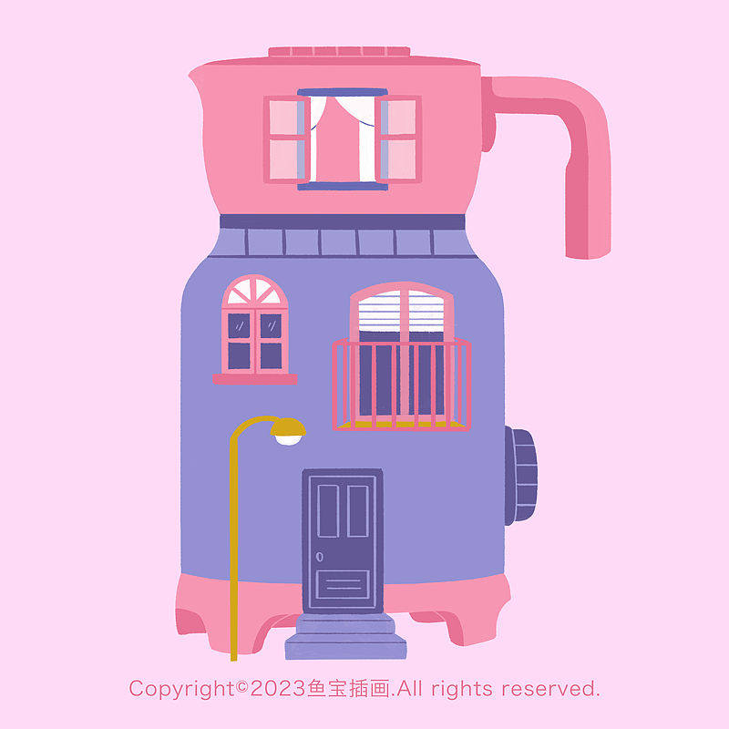 咖啡小房子（图ZMzI4MDAzNjI0） - 创作习作 - 站酷设计师鱼插画原创素材 - 站酷ZCOOL