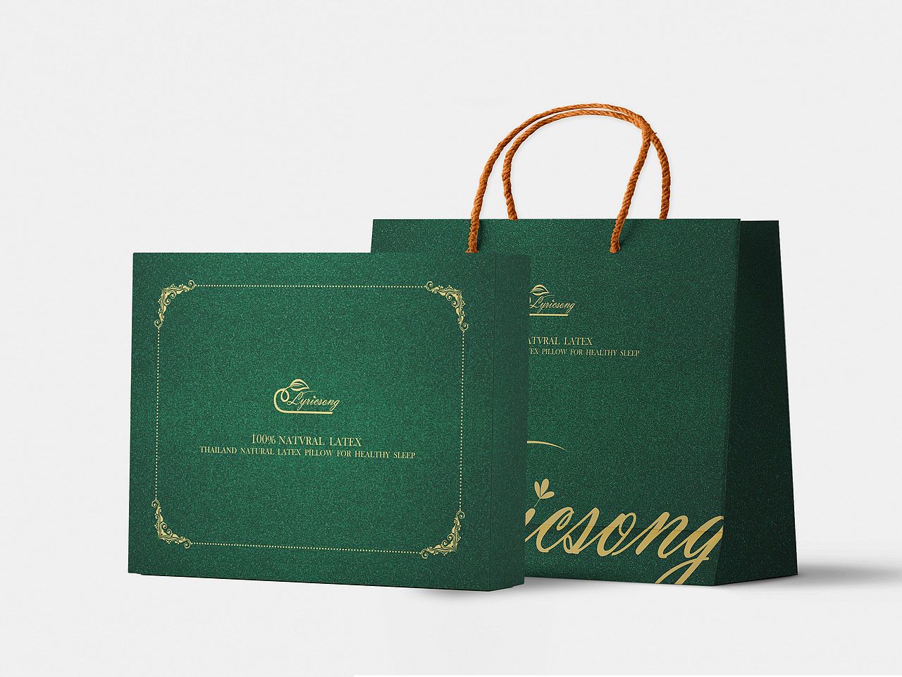 乳胶枕手提袋&礼盒/包装案例（图ZMzQwMzIxODU2） - 包装 - 站酷设计师光聚设计工作室原创素材 - 站酷ZCOOL