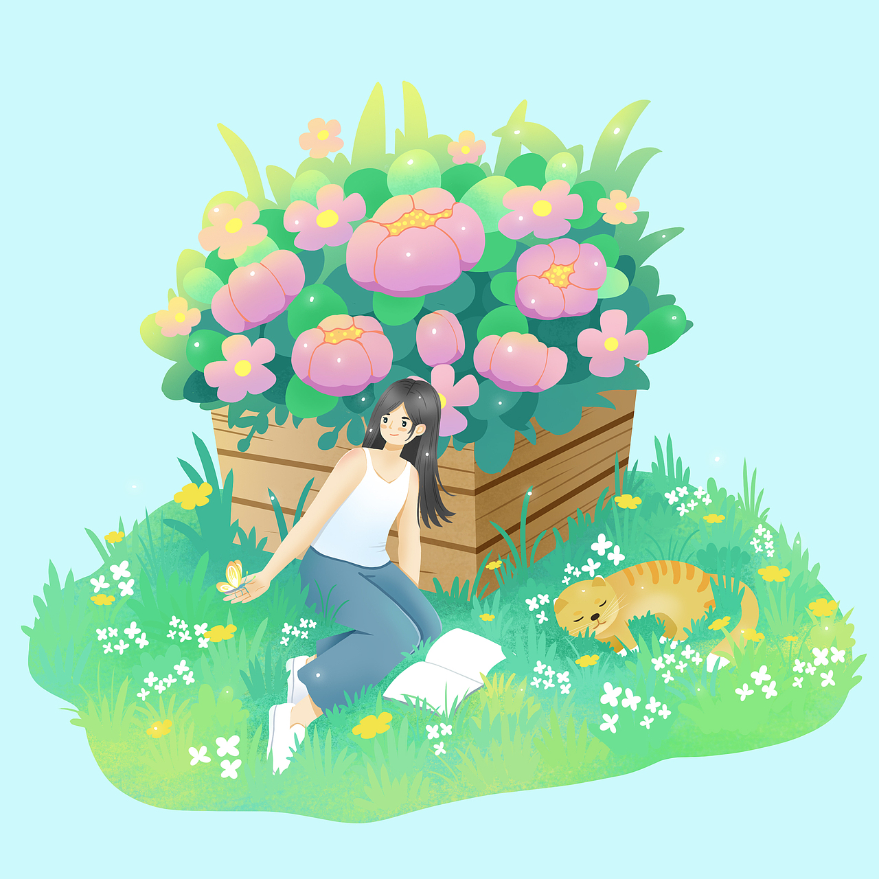 一人一猫小场景系列