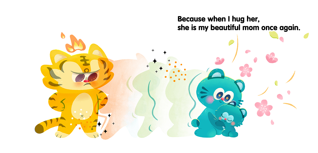 因为只要我一拥抱她
她又会变回我美丽的妈妈