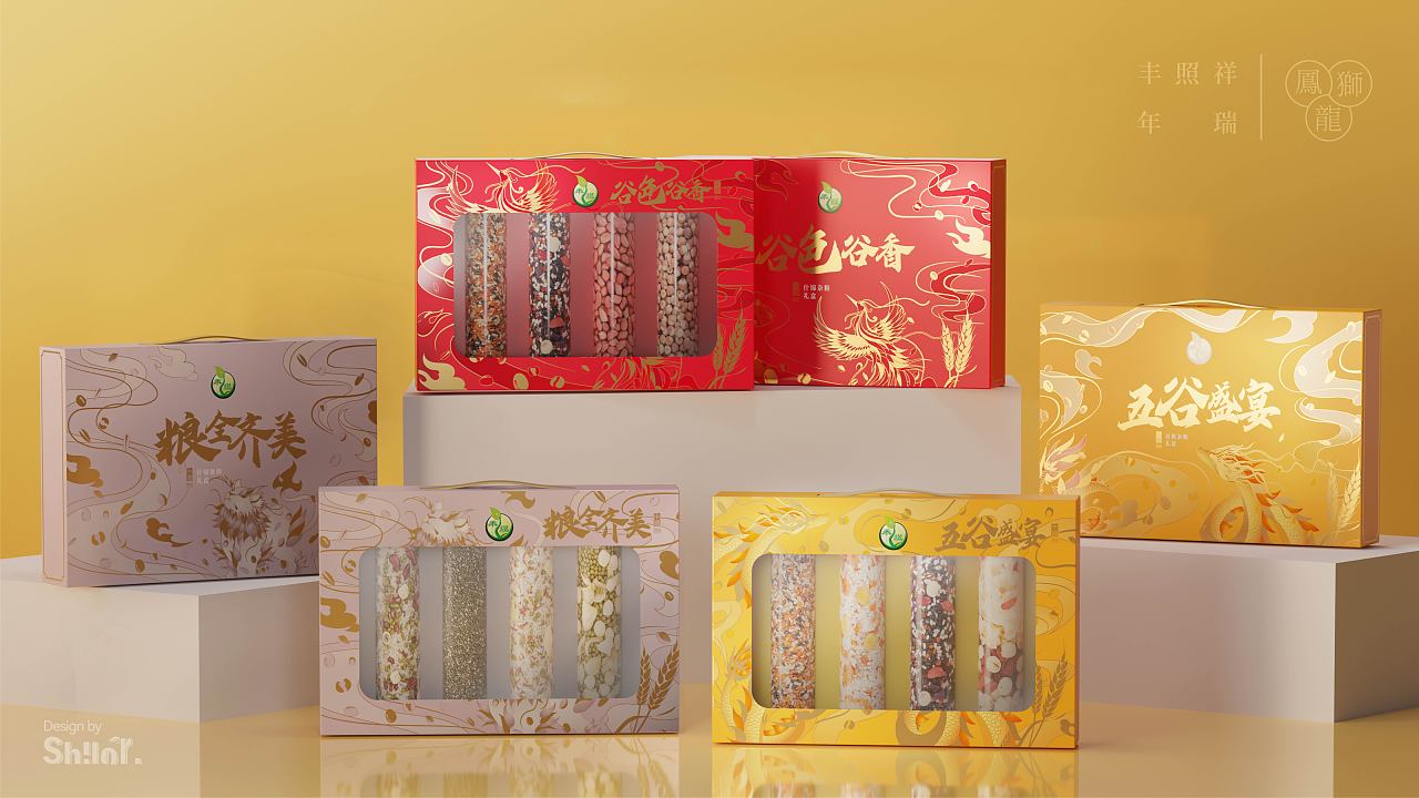 祥瑞 照 丰年 | 禾煜 | 国潮杂粮礼盒