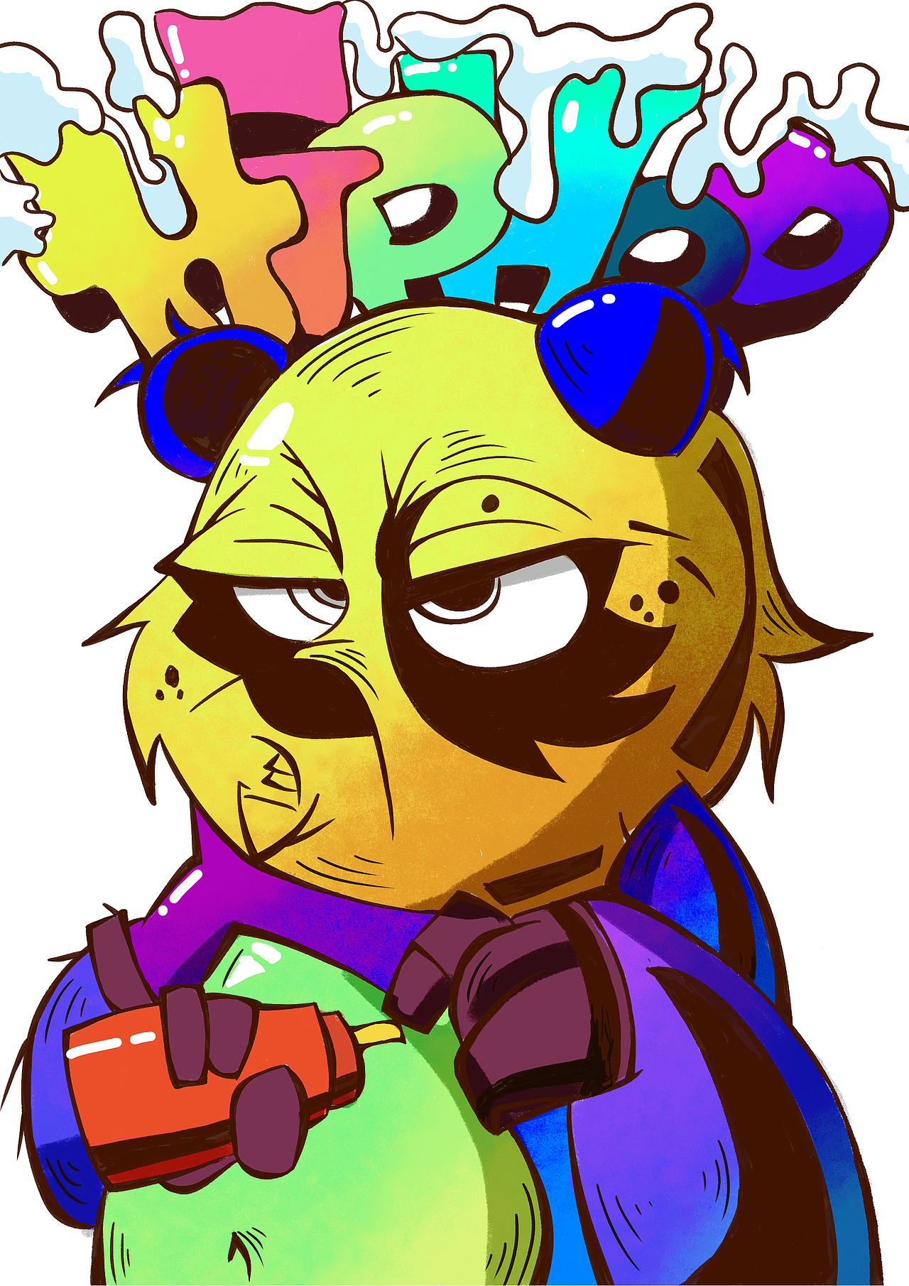 涂鴉（圖ZMzA0MjI1Njg0） - 新銳潮流插畫 - 站酷設計師夏木插畫原創(chuàng)素材 - 站酷ZCOOL