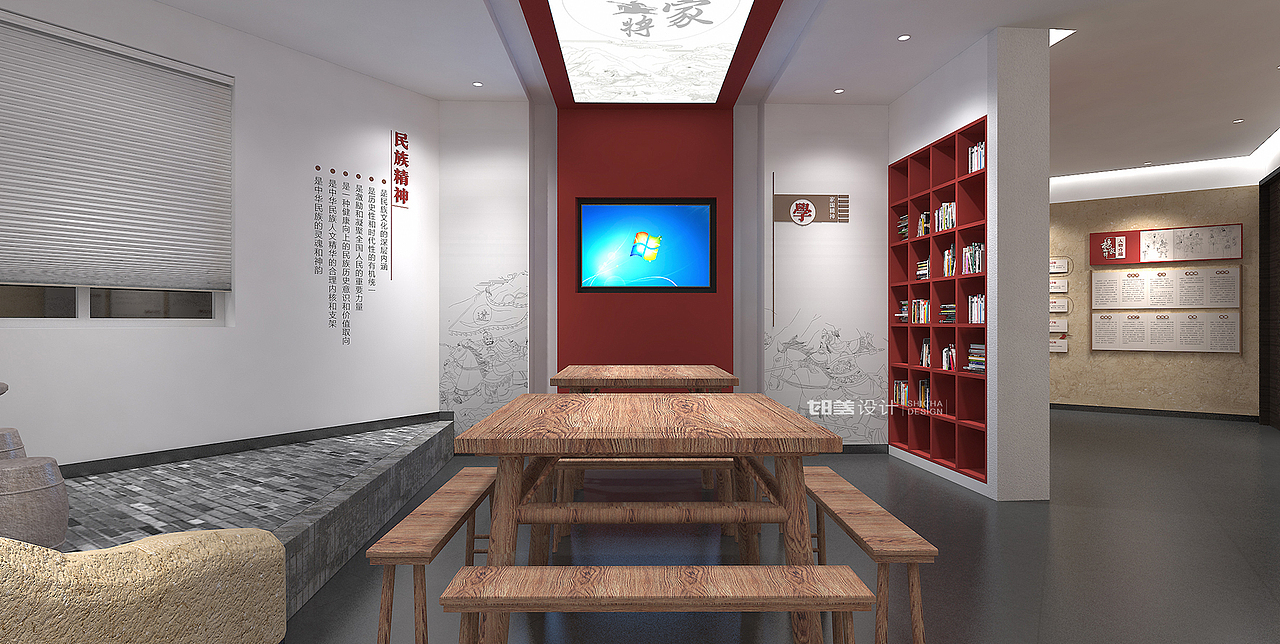 陕西省神木市党建设计(图ZMzAwMDY4MjI4) - 展陈设计 - 站酷设计师时差设计原创素材 - 站酷ZCOOL