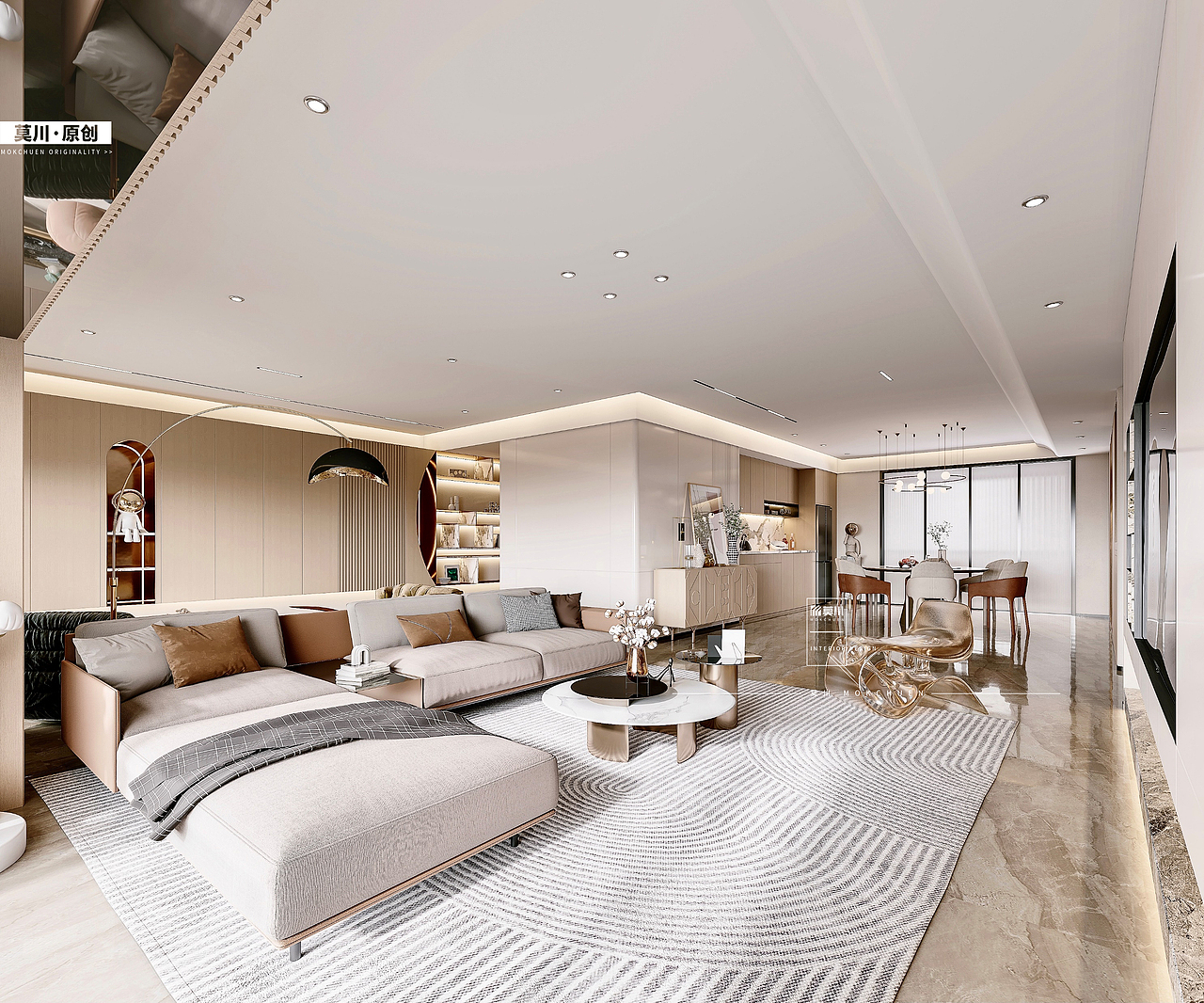 深圳300㎡大平层，旧房改造（图ZMzE3NTU5OTky） - 家装设计 - 站酷设计师莫川建筑空间设计原创素材 - 站酷ZCOOL