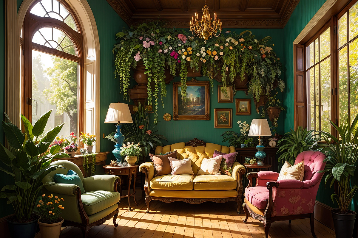 AI绘画  室内场景