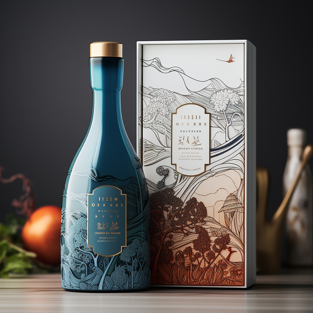 高端茶酒/鸡尾酒/威士忌包装设计（图ZMzYwNDcyMDI0） - AI作品 - 站酷设计师七七的崽原创素材 - 站酷ZCOOL