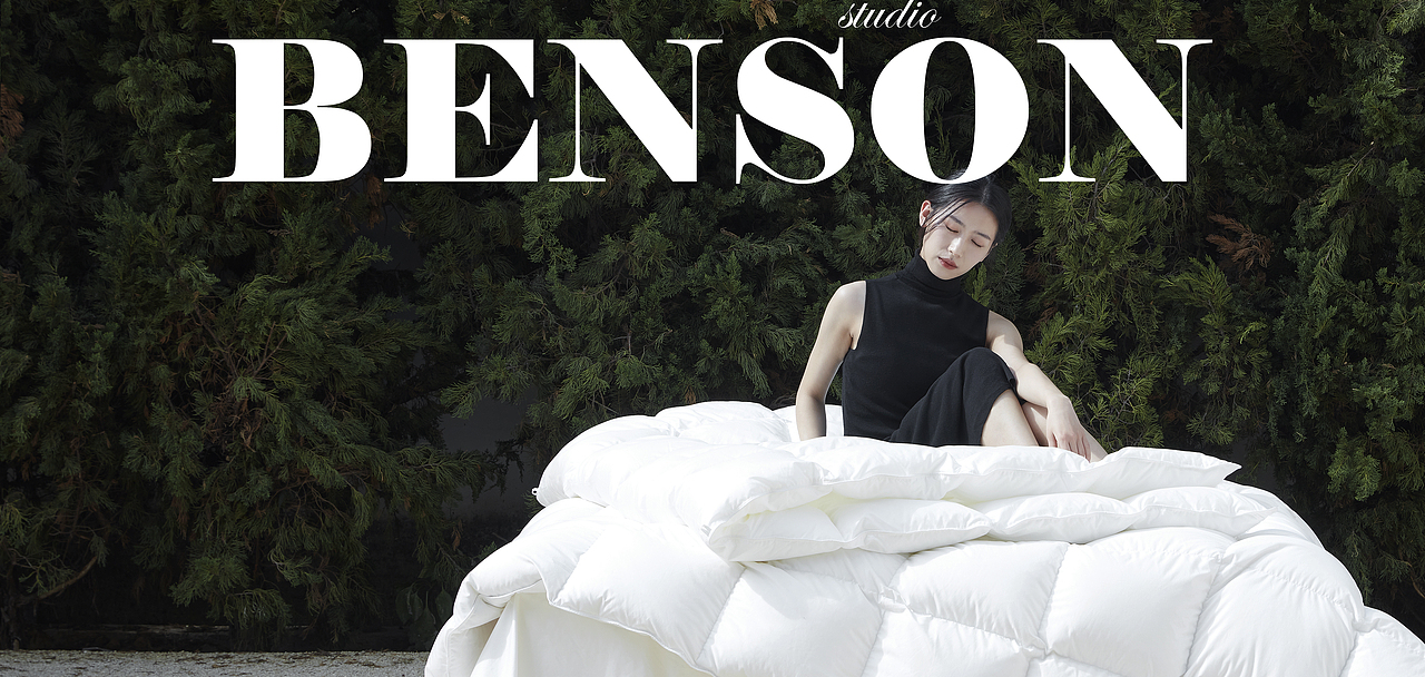 枕头被子和模特/杭州家纺床品摄影