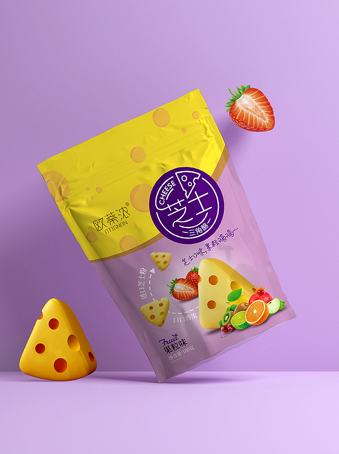 芝士三角酪包装设计