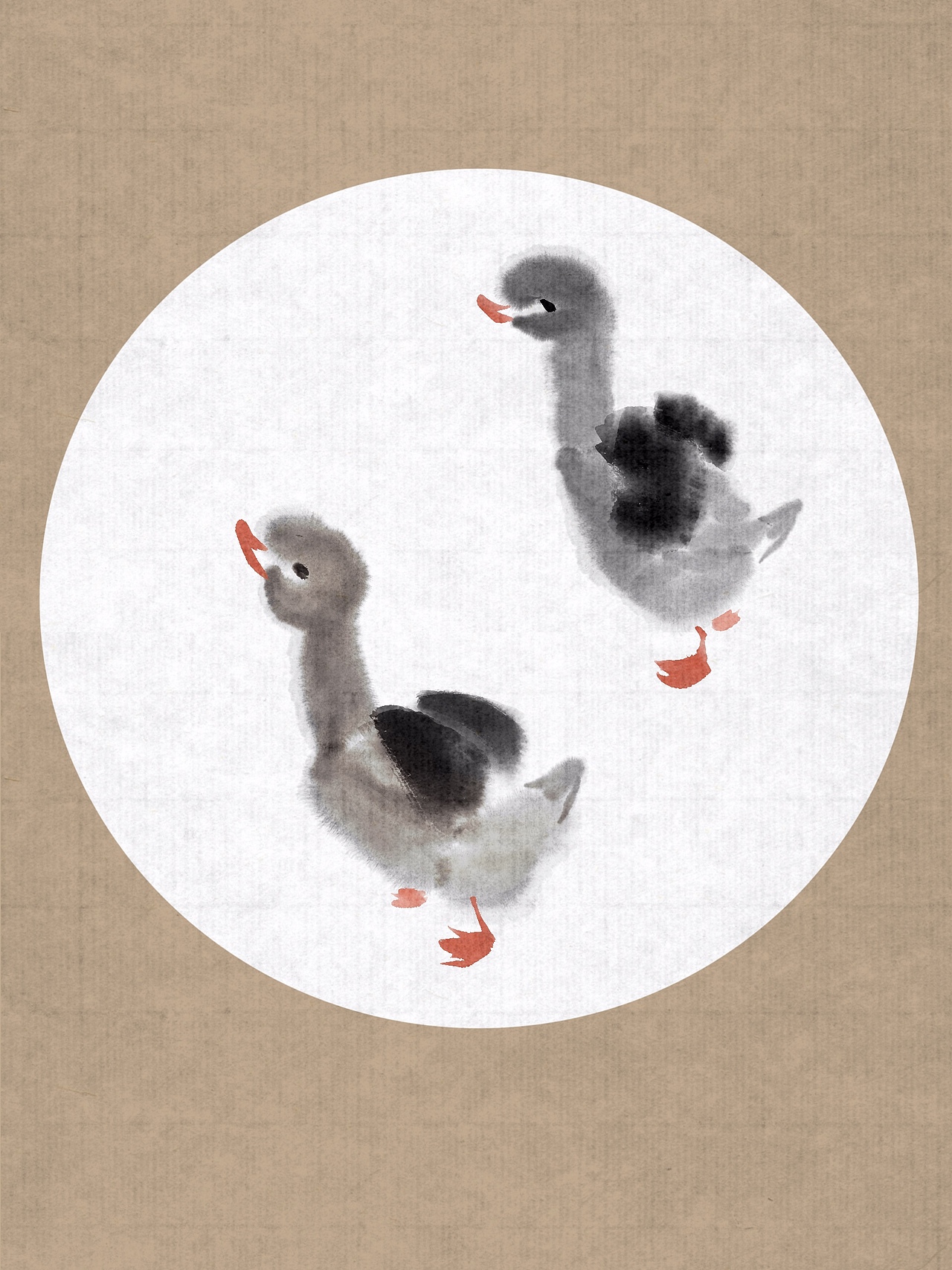 水墨花鸟系列（图ZMzYxMDIwODIw） - 儿童插画 - 站酷设计师钟小朋友原创素材 - 站酷ZCOOL