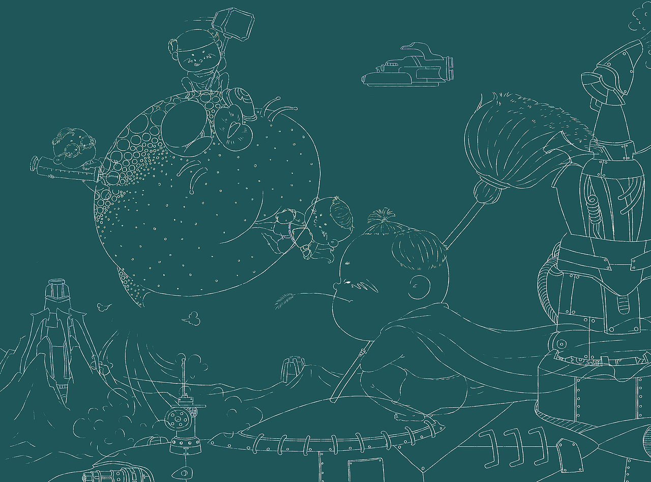 白日梦（图ZMzAxMDQ0OTgw） - 儿童插画 - 站酷设计师陈楠MUtouNAN原创素材 - 站酷ZCOOL