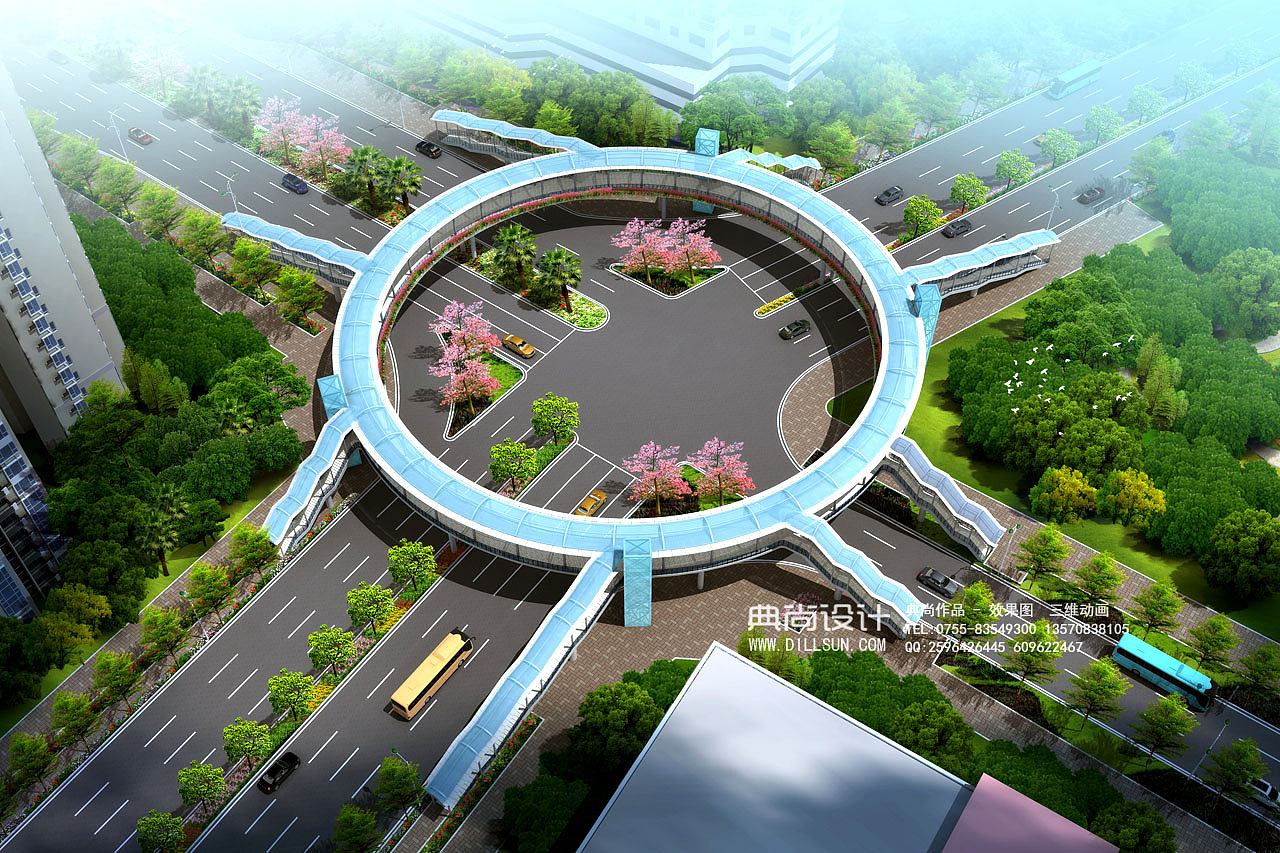 人行天桥效果图1