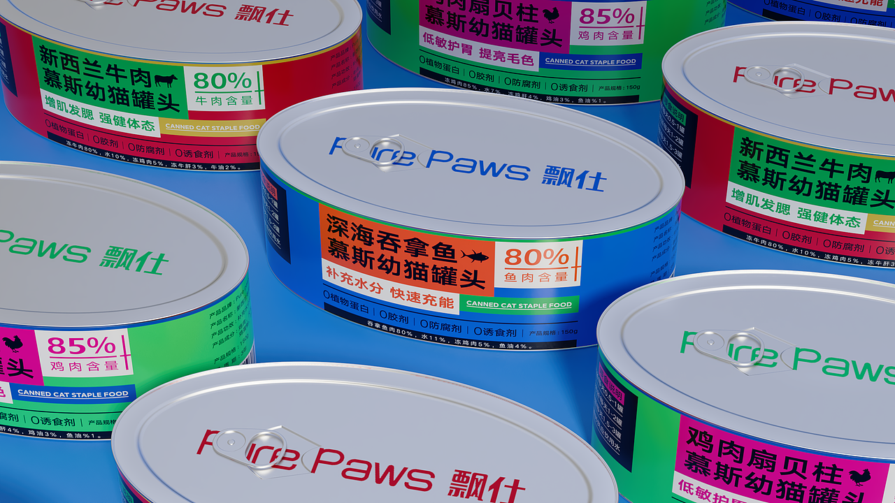 飘仕宠物罐头包装设计（图ZMzAwNzAxNDI0） - 包装 - 站酷设计师谷歌找到我原创素材 - 站酷ZCOOL