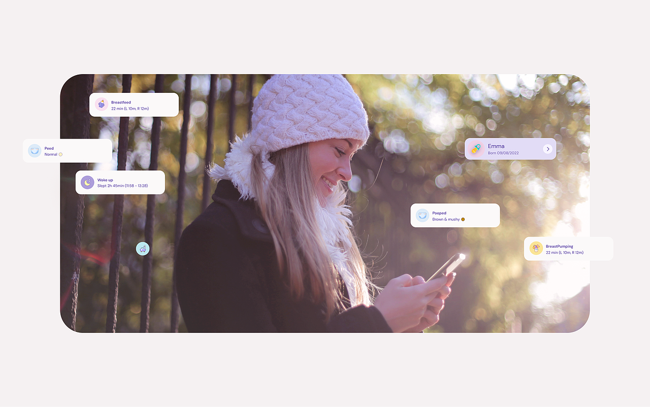 Connected Feeding with the nfant® Tracker App（图ZMzYxODU1NzQw） - APP界面 - 站酷设计师dannniels原创素材 - 站酷ZCOOL