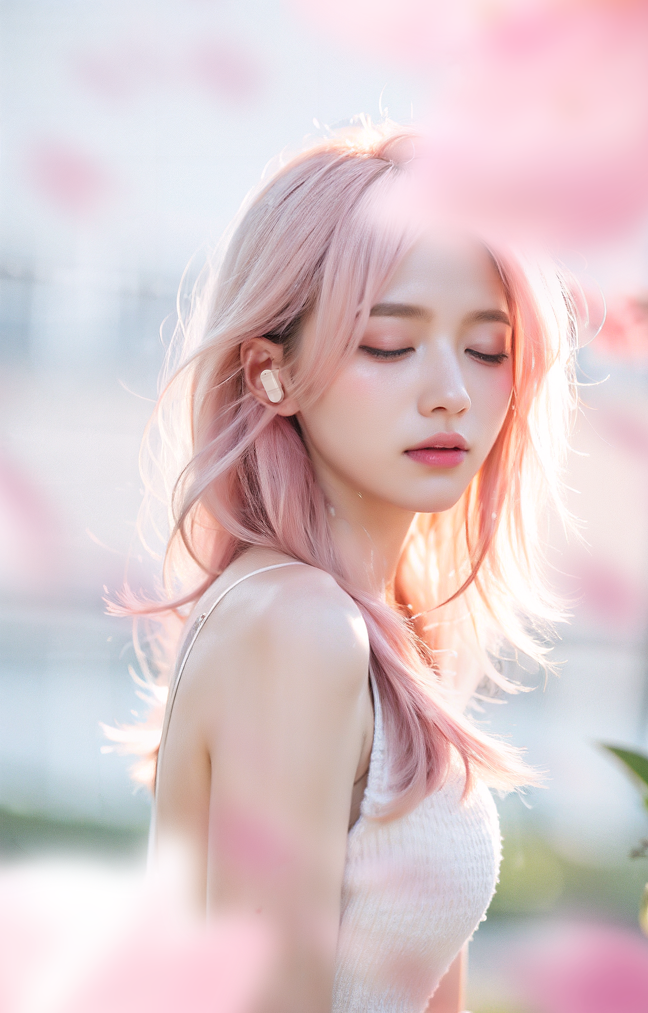 超爱粉色丨元气满满丨AI模特丨SD美女 | 场景渲染