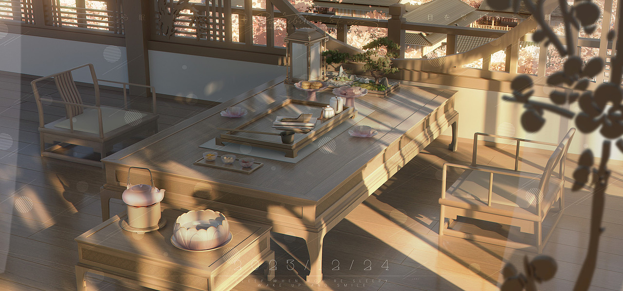 古代场景·饮茶（图ZMzU4NDQ0MzIw） - 创作习作 - 站酷设计师星夏在放羊原创素材 - 站酷ZCOOL