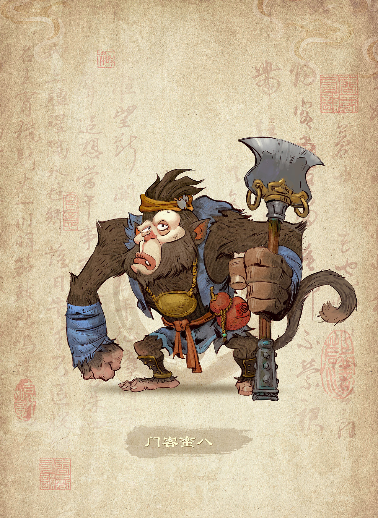 《散仙镇》国风IP角色原创设计