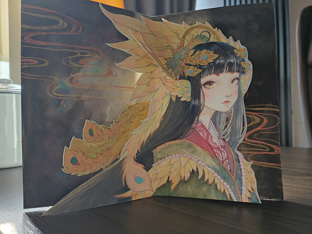 立体贺卡《凤遥》（图ZMzA0OTc0NDQw） - 绘本 - 站酷设计师夜诗吟原创素材 - 站酷ZCOOL