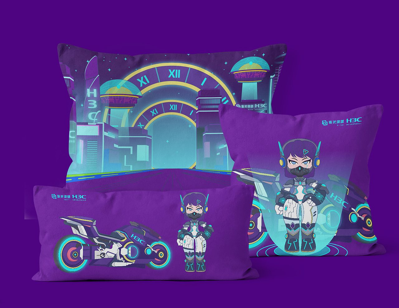 新华三未来数字世界设计大赛（图ZMzM5MDkxMDcy） - 商业插画 - 站酷设计师咕咚Gudong原创素材 - 站酷ZCOOL