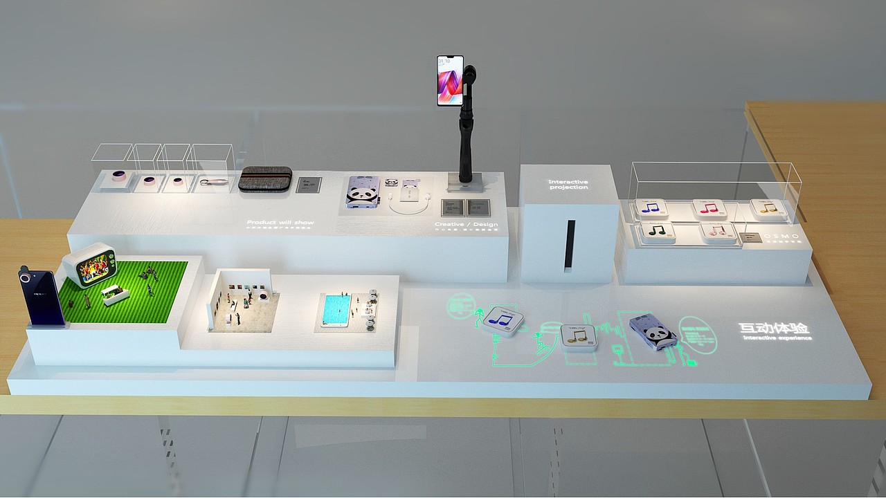 OPPO深圳超级旗舰店陈列方案