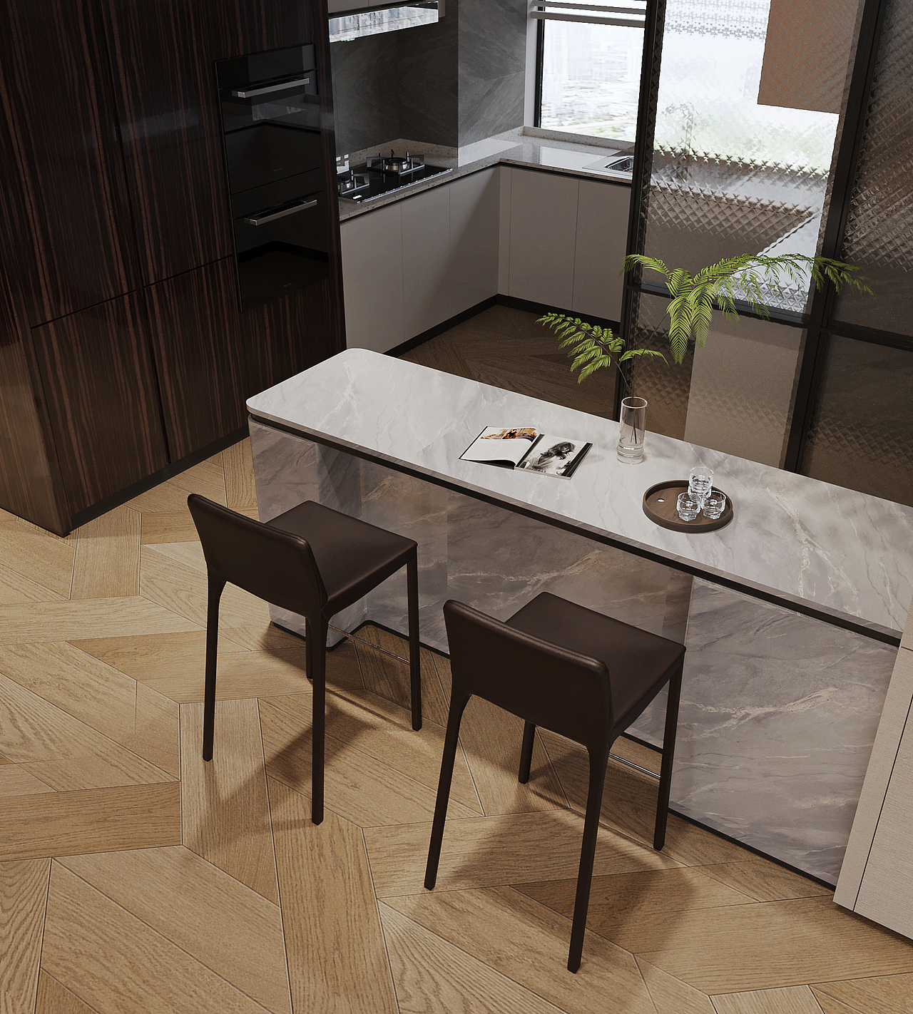 现代轻奢效果图