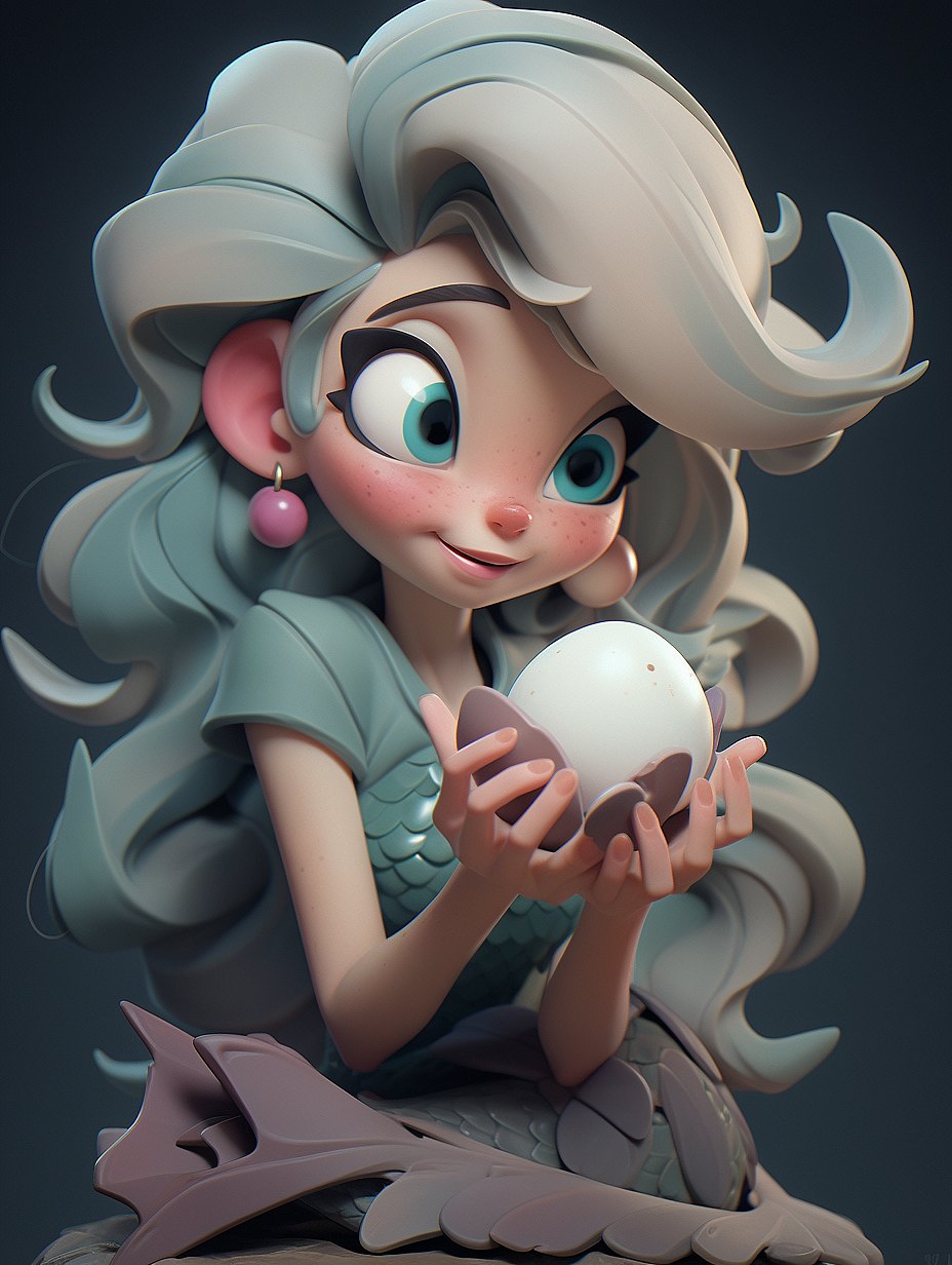 020期|Midjourney Niji 咒语绘图|美人鱼2